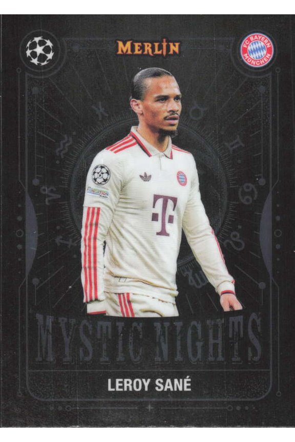2024-25 TOPPS MERLIN UEFA CLUB COMPETITIONS MYSTIC NIGHTS #MN-8 LEROY SANE FC BAYERN MUNCHEN
