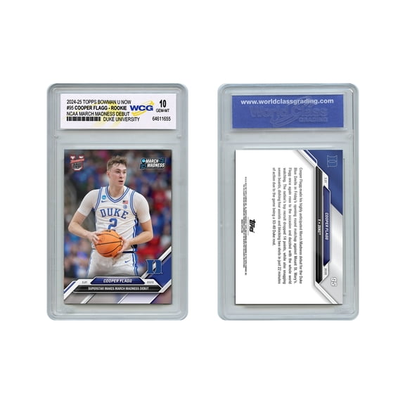 2024-25 Topps Bowman U Now COOPER FLAGG Rookie Card #95 Duke NCAA Madness Debut GM 10