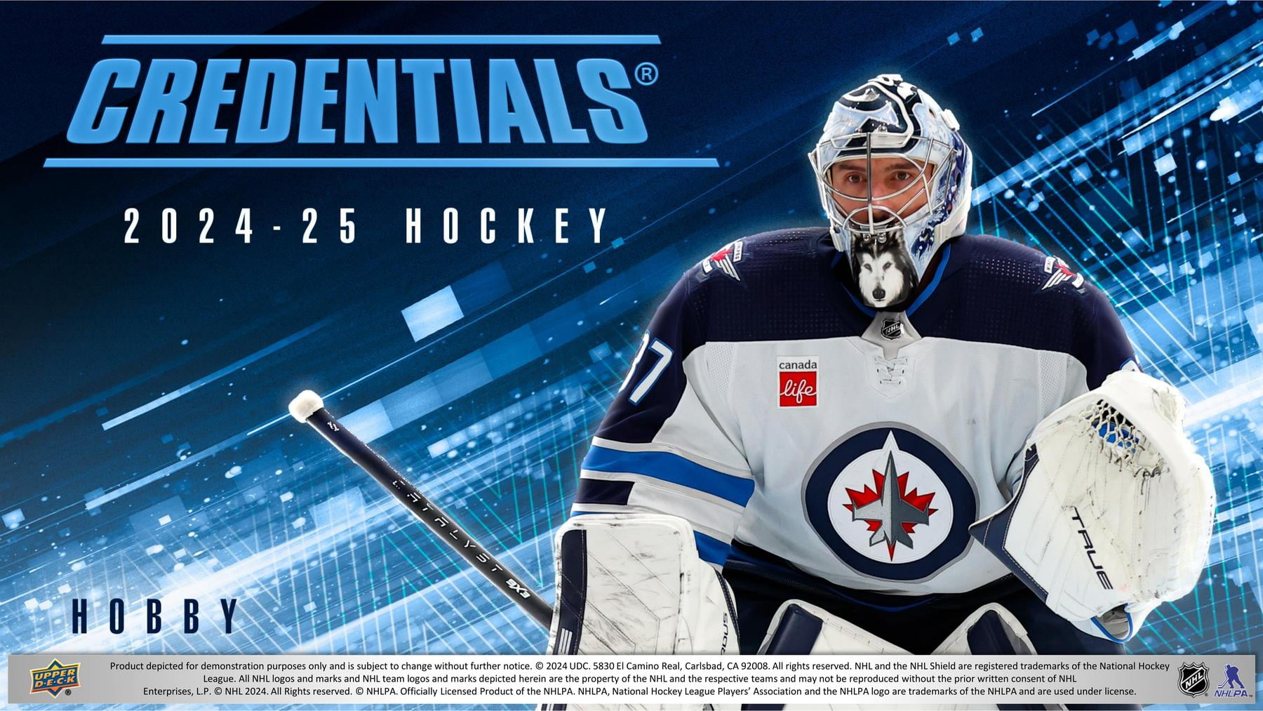 2021-22 Upper Deck Credentials Hockey Hobby Box - 8 Packs With Autographs & Serial Numbered Cards