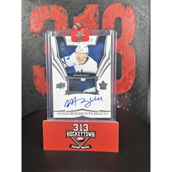 2024-25 Upper Deck Exquisite Collection Endorsements Relics Morgan Rielly #ER-MR /97 Patch