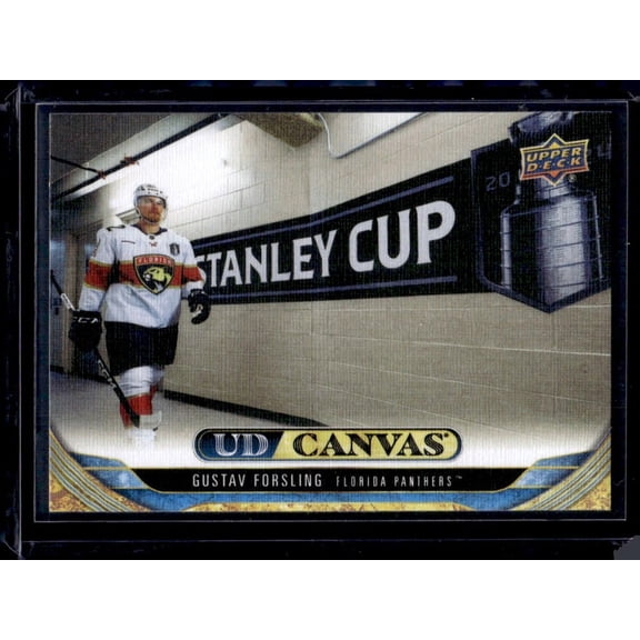 2024-25 Upper Deck UD Canvas Hockey Card Florida Panthers Gustav Forsling #C148
