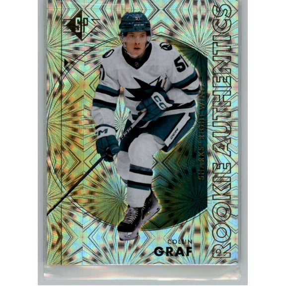2024-25 Upper Deck SP Gold Patterned Foilboard #122 Collin Graf San Jose Sharks RC Rookie Card