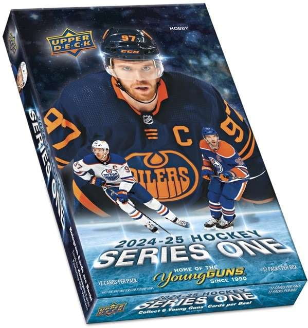 NHL 2024-25 Series One Hockey Trading Card HOBBY Box (12 packs per box)