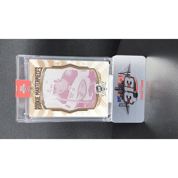 2024-25 Upper Deck The Cup Rookie Masterpieces Cutter Gauthier Anaheim Ducks Magenta Printing Plate Trading Card PREM-11