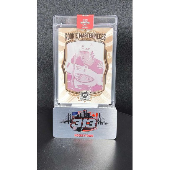 2024-25 Upper Deck The Cup Rookie Masterpieces Magenta Printing Plate PREM-113 Cutter Gauthier