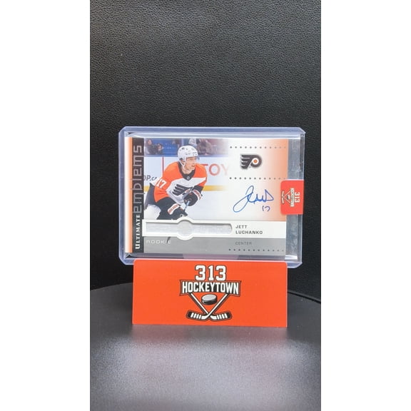 2024-25 Upper Deck Ultimate Collection Ultimate Emblems Jett Luchanko #UER-LU