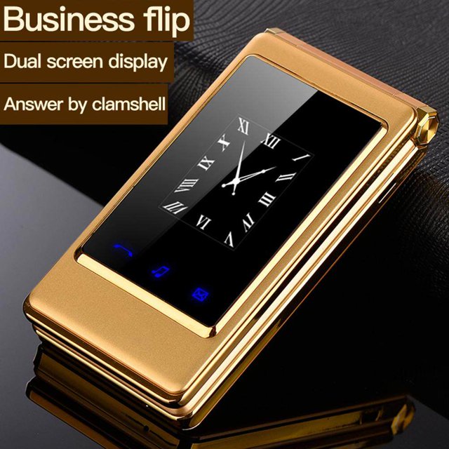 2024 2G GSM Flip Mobile Phone for Elderly Dual Display 3.0 Inch Big