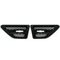 2024 2Pcs Hood Side Air Vent Trim Cover Carbon Fiber Look Exterior Side