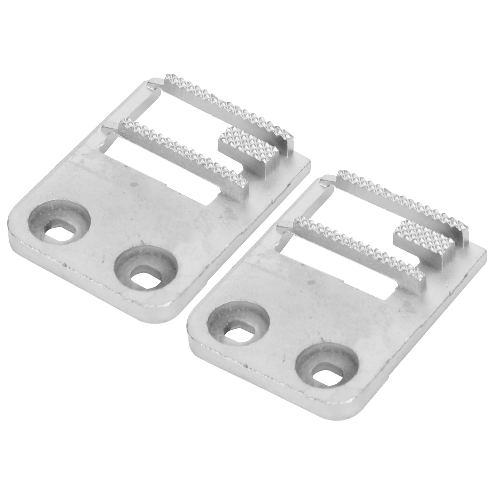 2024 2Pcs MultiFunctional Sewing Machine Feed Dog EShaped Needle Plate