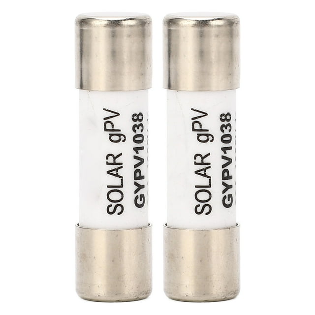 2024 2Pcs Solar PV Fuse Short Circuit Protection Porcelain Tube Quartz