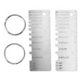 2024 2pcs Stainless Steel Thickness Gauges Professional Standard Metal
