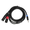 2024 3.5mm Stereo Male to Dual 2 XLR Male Plug Connector Audio