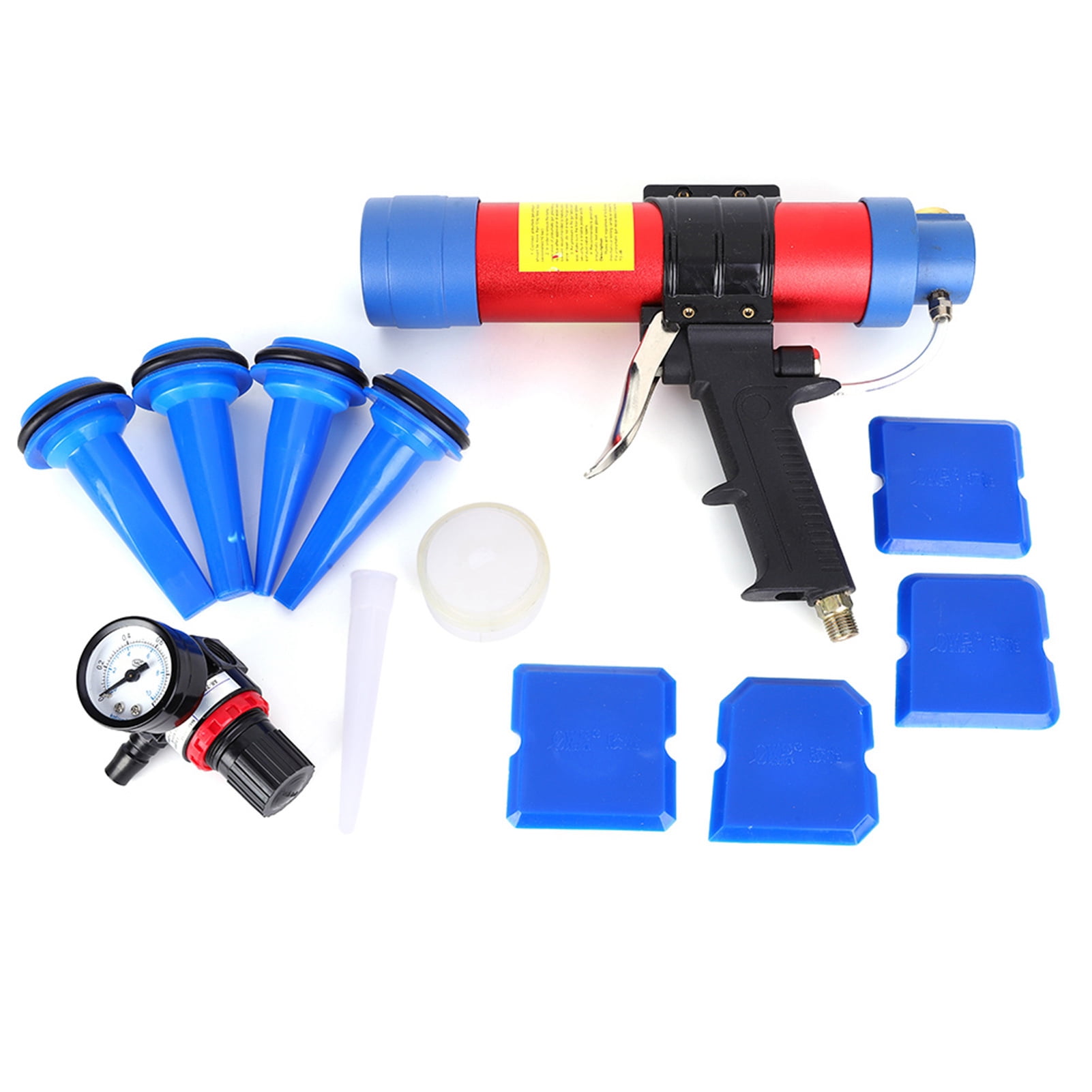 2024 310ml Pneumatic Adjustable Pressure Glass Glue Gun Caulking Gun ...