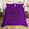 thumbnail image 1 of 2024 3D Hycomb Duvet Cover Abstract Geometric Bedding Set Microfiber Comforter Cover With Pillowcases King For Kids Adults r, 1 of 7