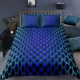 thumbnail image 1 of 2024 3D Hycomb Duvet Cover Abstract Geometric Bedding Set Microfiber Comforter Cover With Pillowcases King For Kids Adults r, 1 of 7