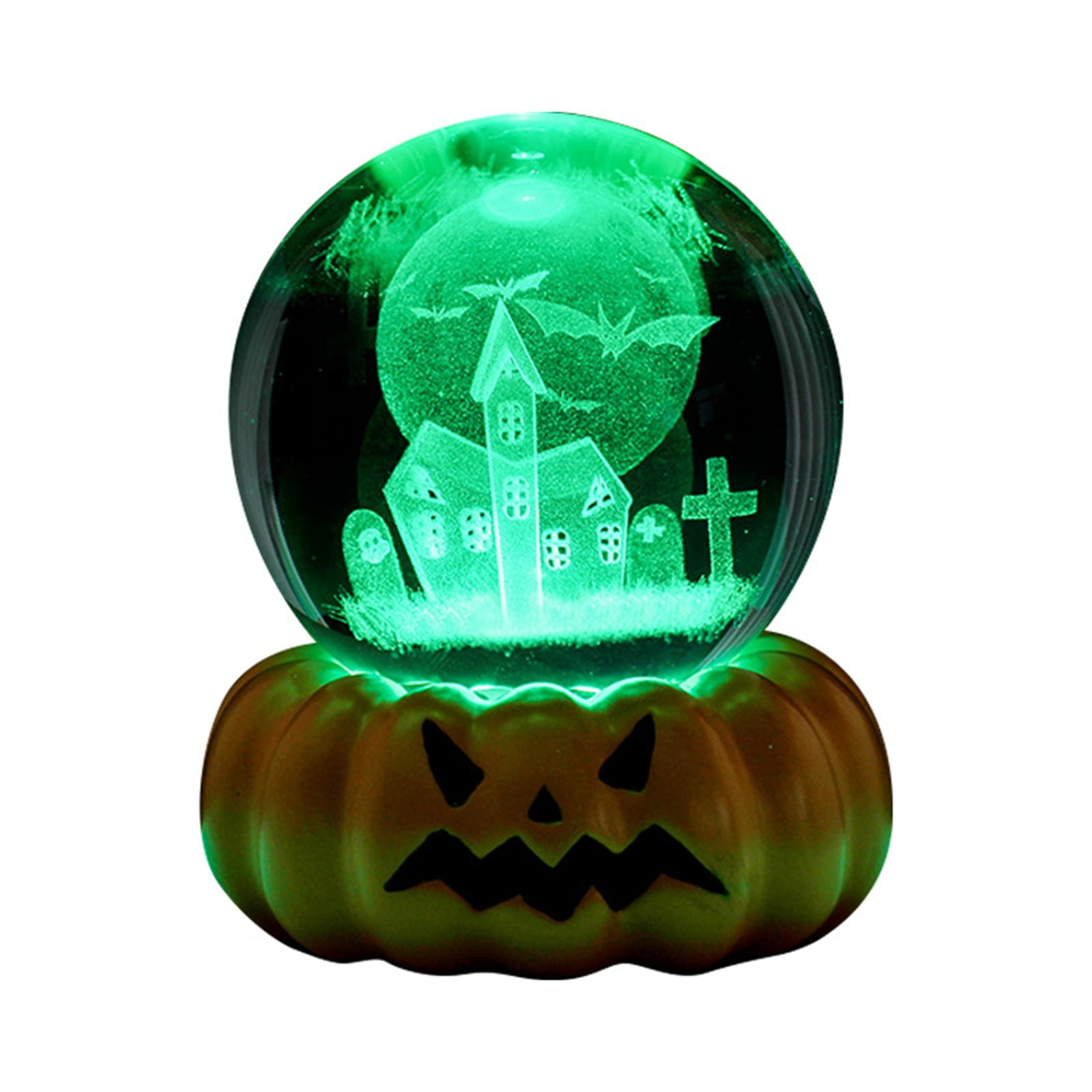 2024 3D LED Night Light Crystal Table Decoration For Halloween Unique