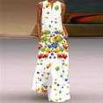 thumbnail image 1 of 2024 3D Print Fashion Big Dress Party V Neck Summer Sundresses Elegant Large Size Ladies Dresses Women Casual Beach Maxi Dresses, 1 of 6