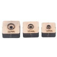 2024 3PCS Circular Cutting Dies with Wooden Board Metal Punching Molds