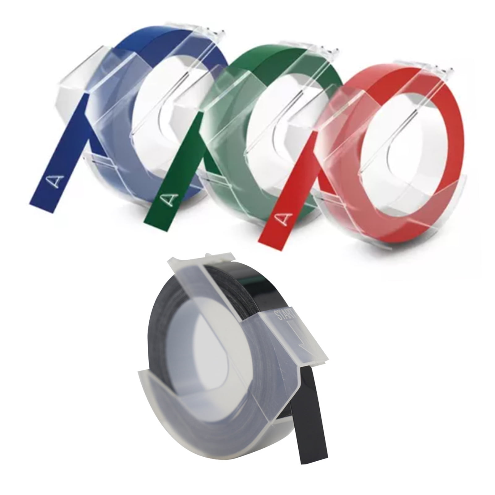 2024 4PCS 9mm Label Maker Tapes Color Printing Tape Labeling Ribbon