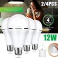 thumbnail image 1 of 2024 4Pack Rechargeable Emergency Light Bulb 12W Equivalent 1200mAh Battery Backup, 1 of 11