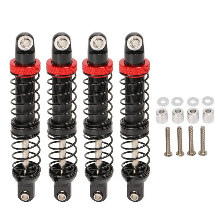 2024 4Pcs RC Shocks Absorber Aluminium Alloy Adjustable Dual Section Dual Spring RC Car Damper for 1 10 RC Crawler Car 70mm 2.8in Walmart