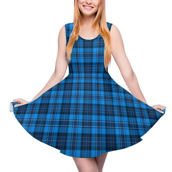2024 4XL 3XL Size Big Clothing Custom Summer Dress Skate Elegant Woman Dresses Casual Checks Gingham Dress Plaid White And Black