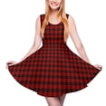 thumbnail image 1 of 2024 4XL 3XL Size Big Clothing Custom Summer Dress Skate Elegant Woman Dresses Casual Checks Gingham Dress Plaid White And Black, 1 of 7