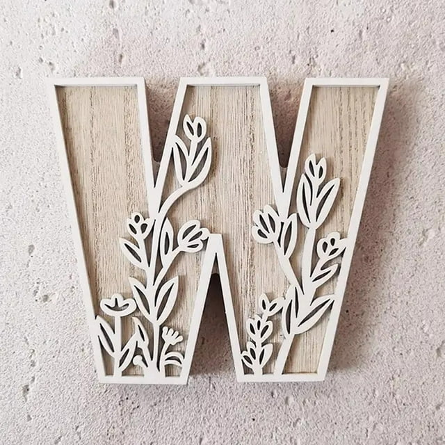 2024 5 Inch 26 Letter For Wall Decoration Flowers Can Be Painted On