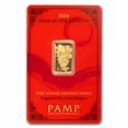 thumbnail image 1 of 2024 5 gram Gold Bar - PAMP Lunar Legends Azure Dragon (In Assay), 1 of 4