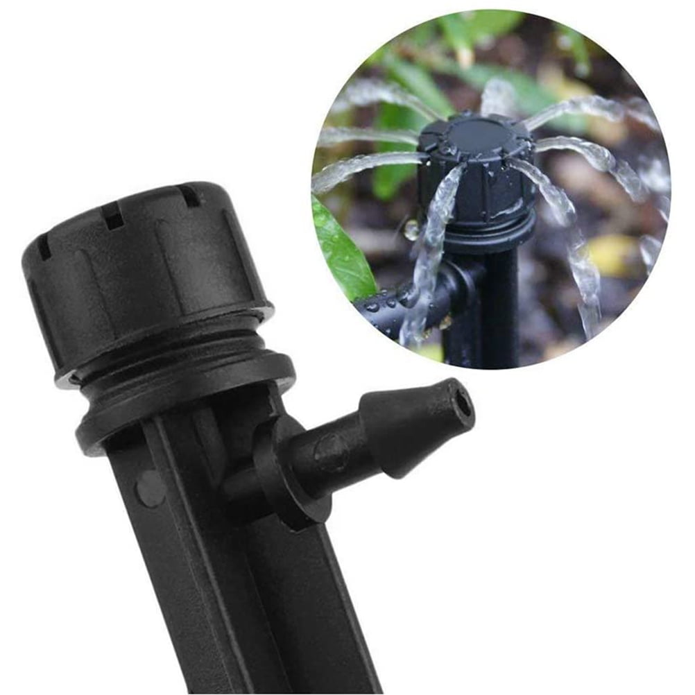 2024 50pcs Irrigation Drippers 13cm Adjustable Drip Emitters 360 Degree
