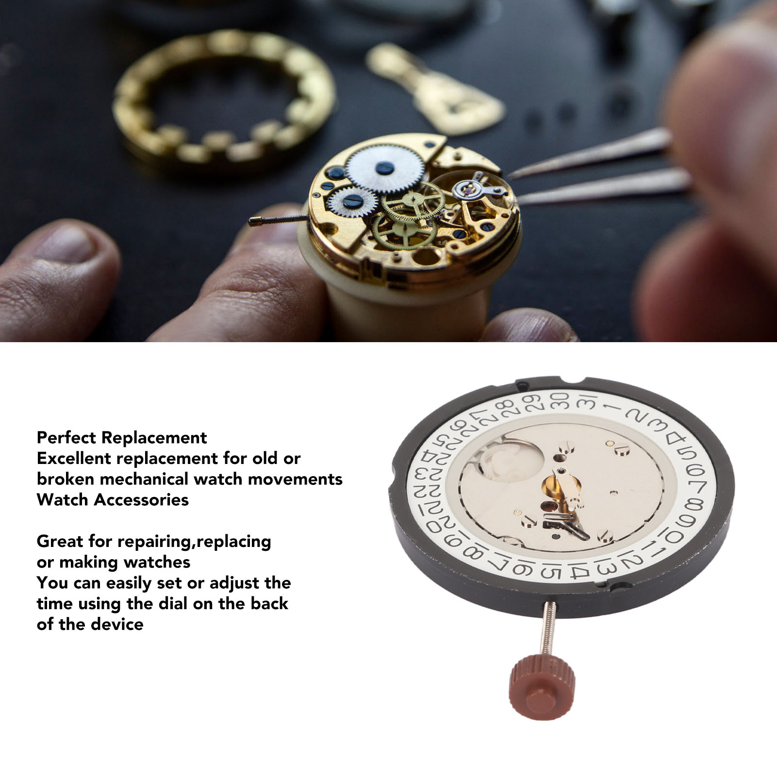 2024 515 Quartz Watch Movement Accessory Watch Replacement Movement with 35mAh Battery Walmart