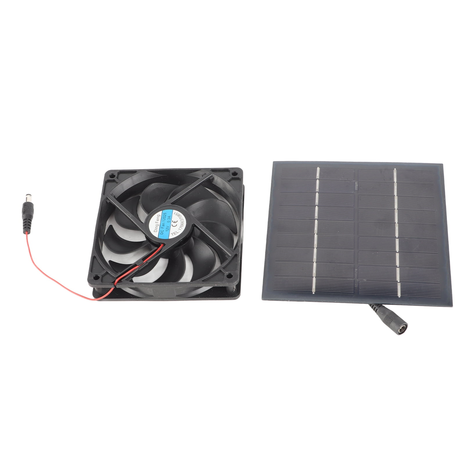 2024 5W Solar Panel Board with Ventilation Fan for Greenhouse Pet House