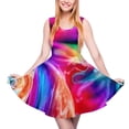 thumbnail image 1 of 2024 5XL 4XL Size Big Clothes Pattern Summer Dress Skate Beach Women Dresses Casual Print Light Bright Dress Dye Tie Colorful, 1 of 7