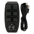 2024 6 Key Mini Keypad with Knob Programmable Dual Mode Connection