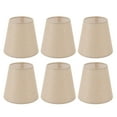 2024 6PCS Linen Fabric Lamp Shade Cover Cylindrical Lampshade with Iron