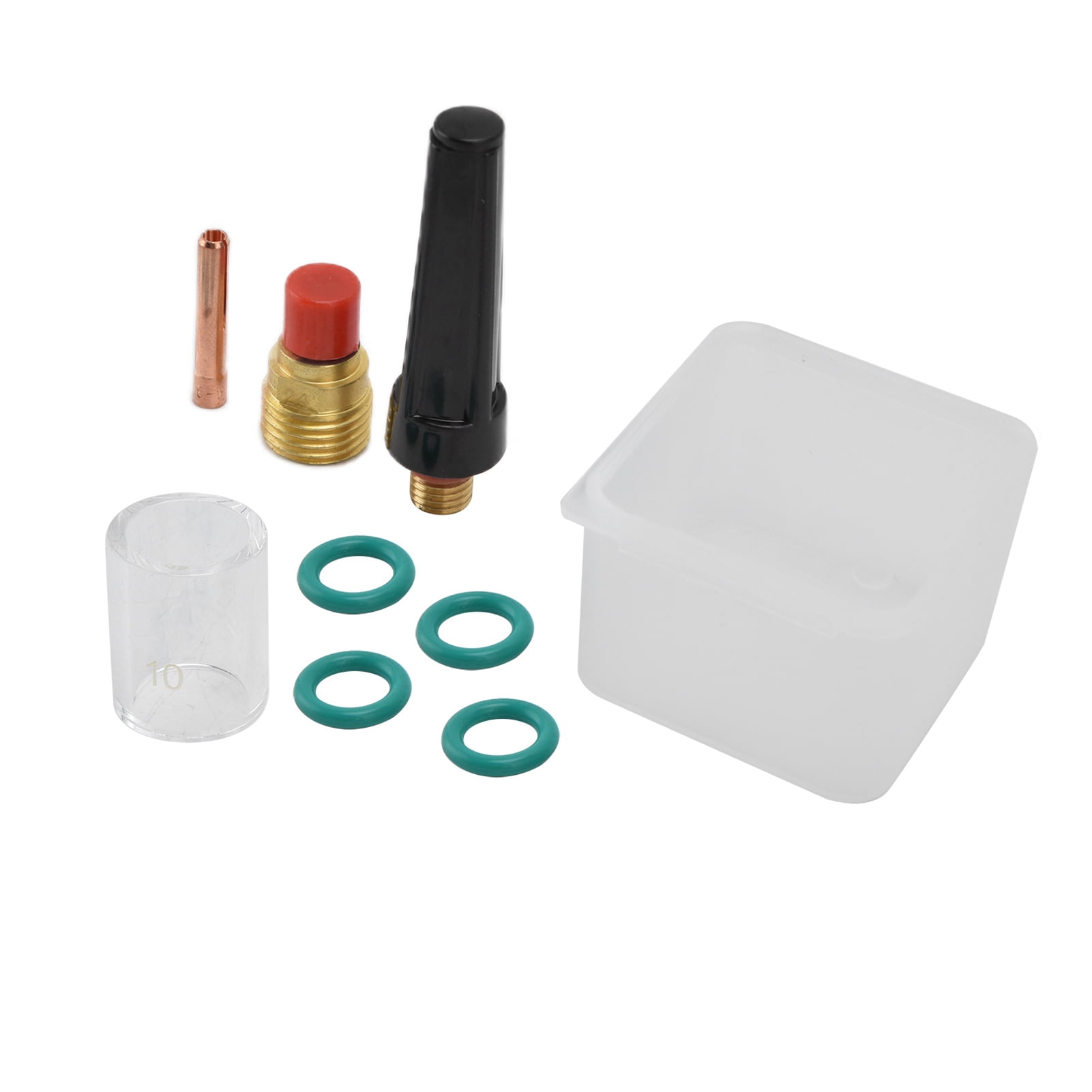 2024 8Pcs TIG Welding Torch Kit Gas Lens Heat Resistance Glass Cup