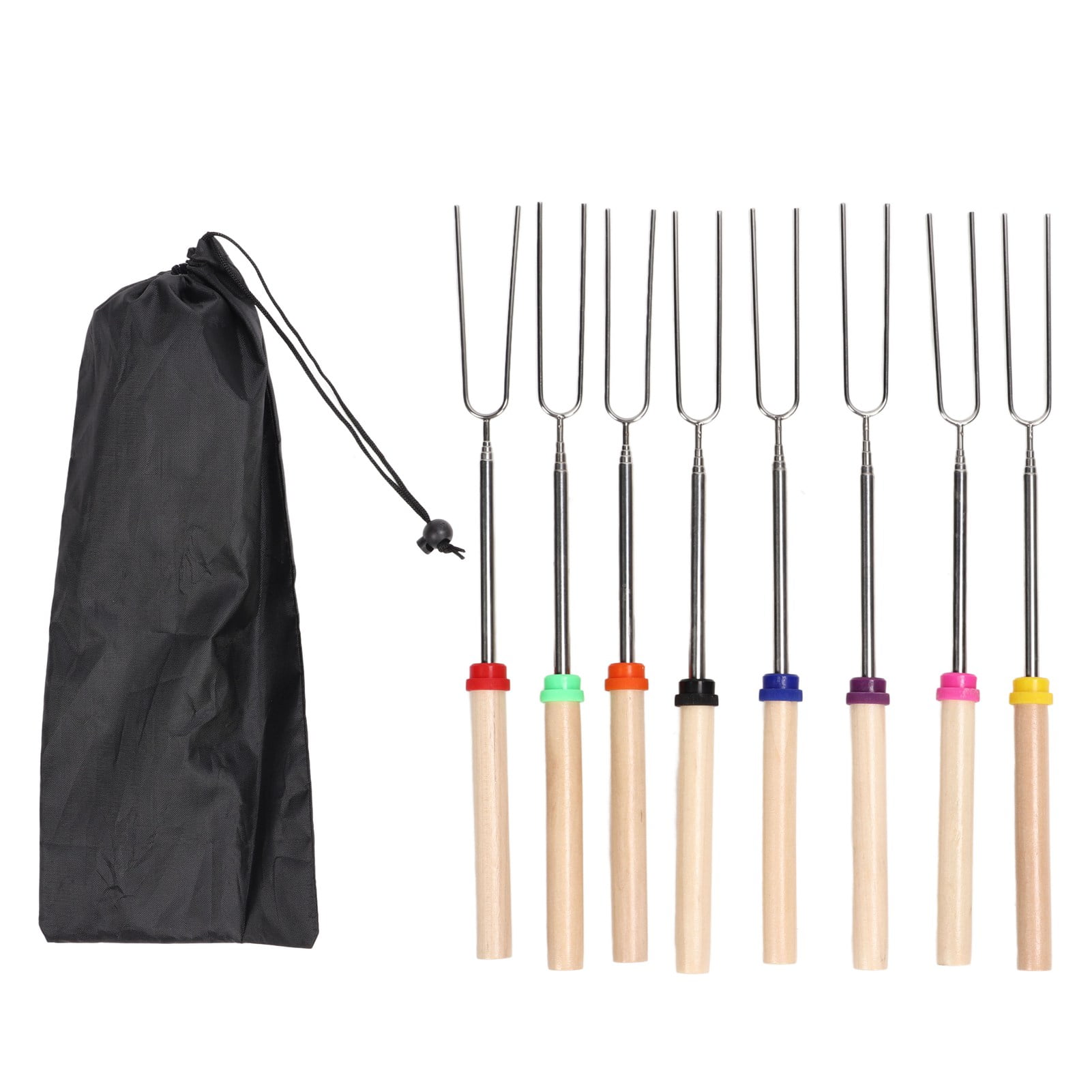 2024 8Pcs Telescoping Extendable Marshmallow Roasting Sticks