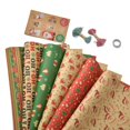 thumbnail image 1 of Wisolt Vintage Christmas Wrapping Paper. Retro Kraft, for Gifts. Ideal for Christmas., 1 of 8