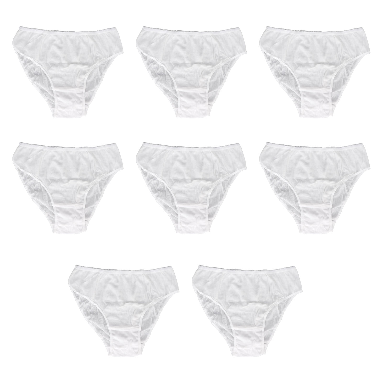2024 8pcs Women Disposable Underwear Hospital Travel Portable White