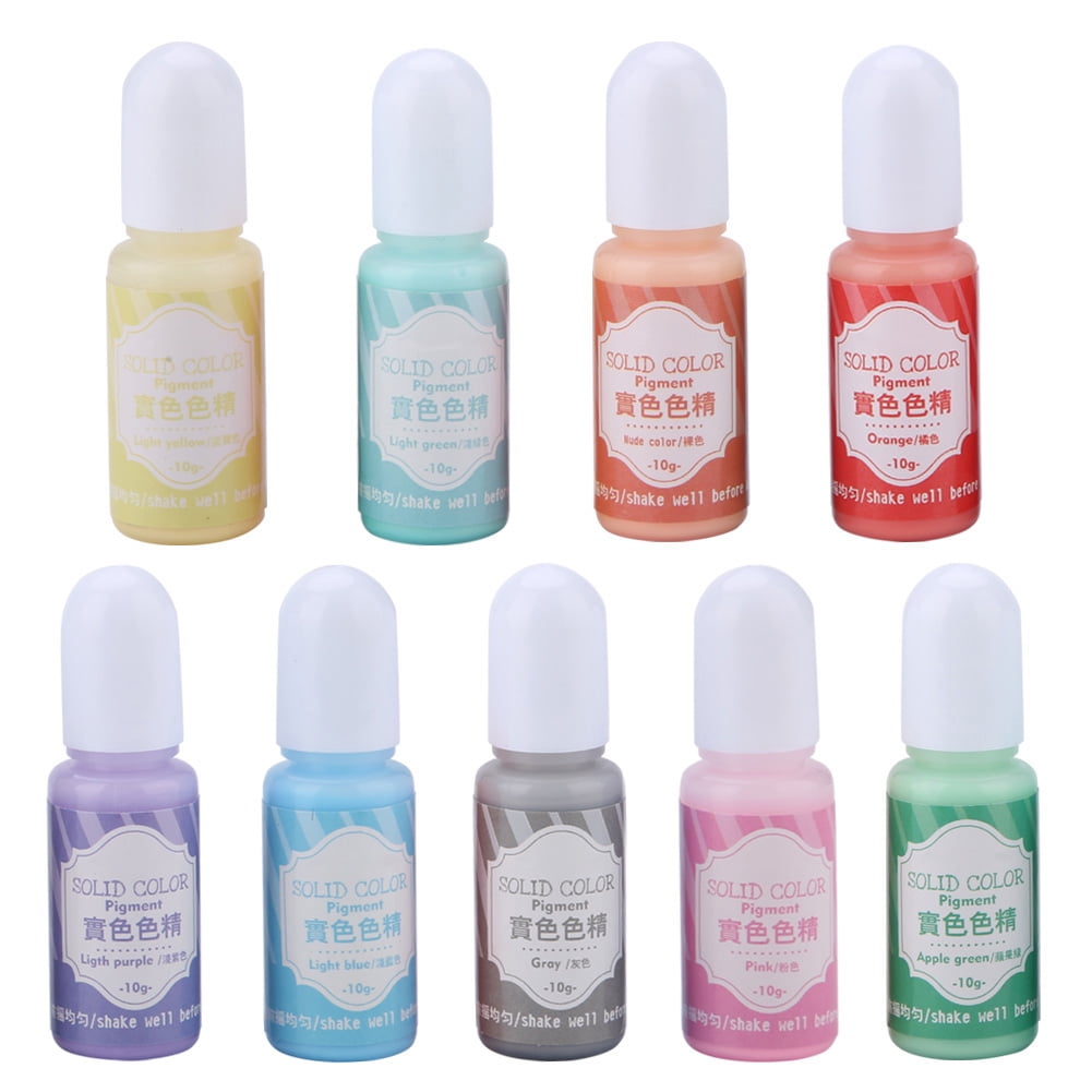 2024 9 Colors 10g Epoxy UV Resin Coloring Dye Colorant Pigment DIY Art ...