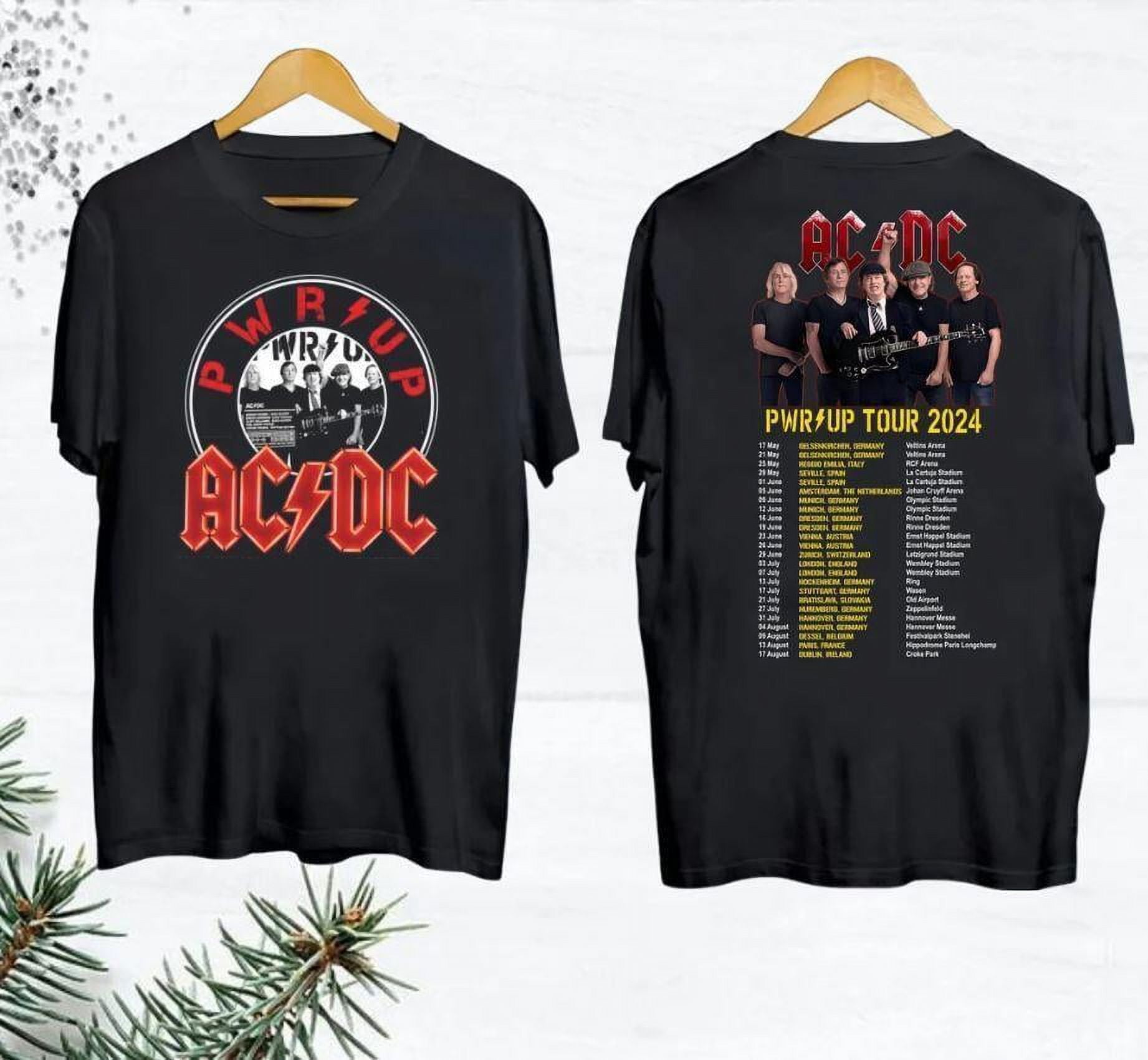 2024 ACDC Pwr Up World Tour TShirt Rock Band ACDC 2024 Concert