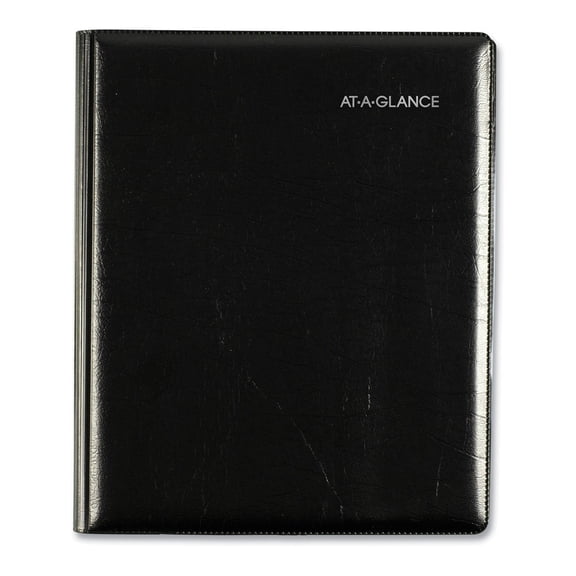 2024 AT-A-GLANCE DayMinder Executive 7" x 8.75" Weekly & Monthly Planner Black (G545-00-24)