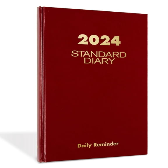 2024 AT-A-GLANCE Standard Diary, 5-3/4" x 8-1/4", Red, January To December 2024, SD38913
