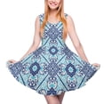 thumbnail image 1 of 2024 Abstract Ethnic Aztec Dress Black And White Dresses High Waist Korean Fashion Graphic Skate Dress Women Oversized Vestidos, 1 of 7