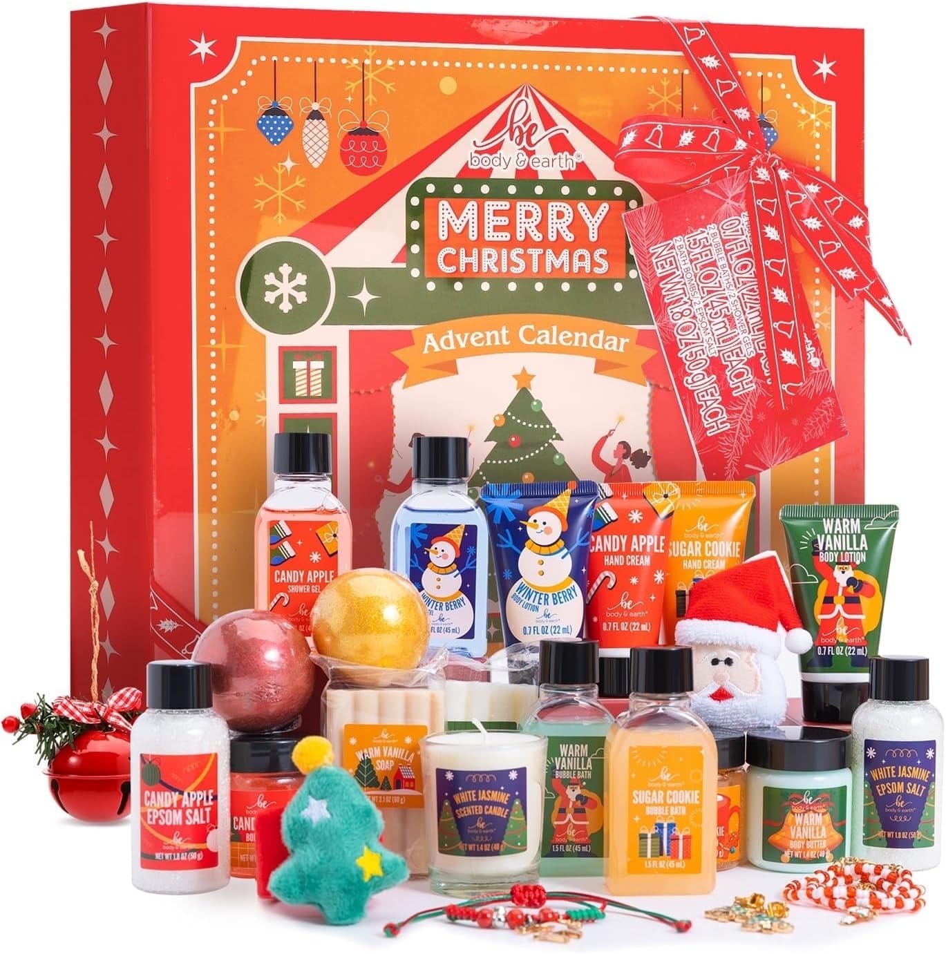 2025 Advent Calendar - 24 Days of Christmas Day Gifts Sets for Women, Countdown Calendar Beauty Holiday Skincare Bath and Body Gift Baskets