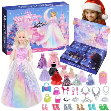 2024 Advent Calendar Christmas Holiday Countdown Playset, Gift Idea to Countdown with Daily Collectible Surprises