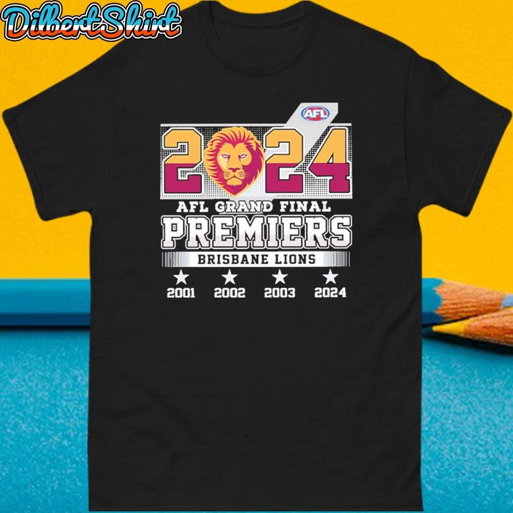 2024 Afl Grand Final Premiers Lions City Shirt