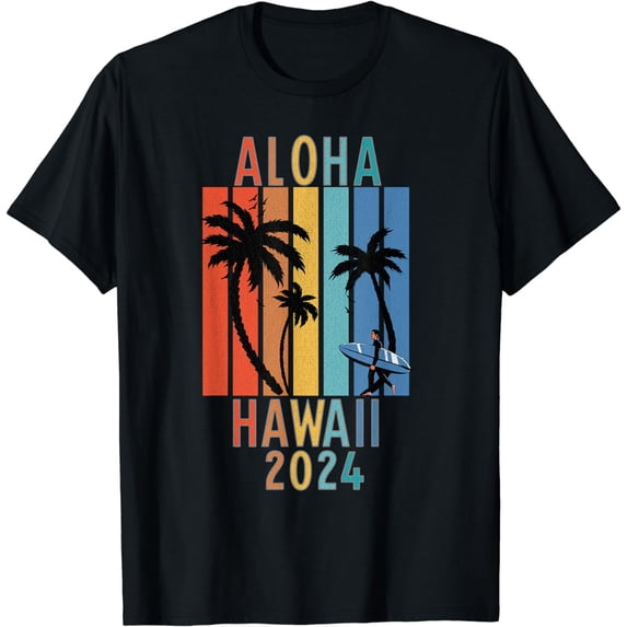 2024 Aloha HawaiiTropical Hawaii Luau Party T-Shirt
