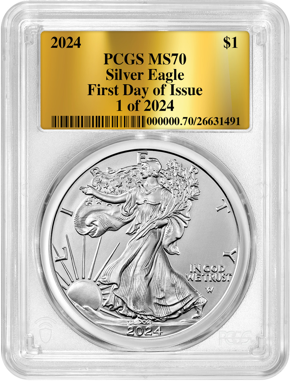 2025(W) 1 oz American Gold Eagle MS70 PCGS (FS, West Point)