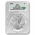 thumbnail image 1 of 2024 American Silver Eagle MS-70 CAC (First Day of Delivery), 1 of 3
